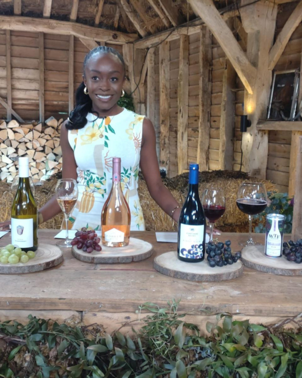 Behind the scenes moment from Love Your Weekend with Alan Titchmarsh featuring our winemakers and blackcurrant wine